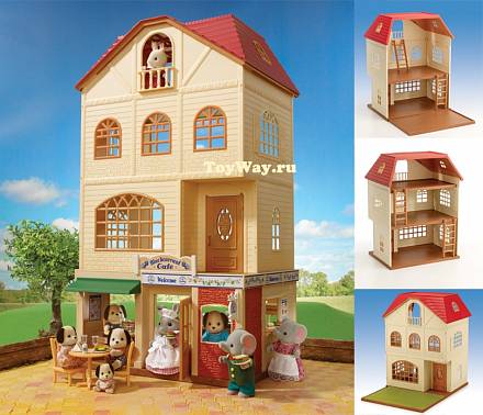 Трехэтажный дом для жителей Sylvanian Families 