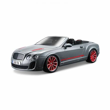 Машина для сборки Bburago Bentley Continental Supersports Convrtible ISR, металлическая, 1:18 