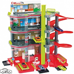 Игровой набор - Парковка 4 уровня + машинка (Moсhtoys, 11848) - миниатюра