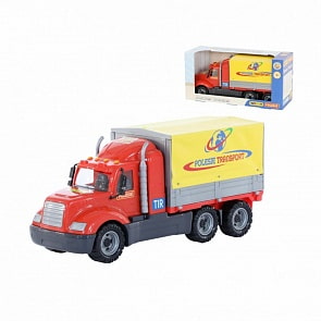 Бортовой автомобиль Майк, тентовый, в коробке (Полесье, 55552)