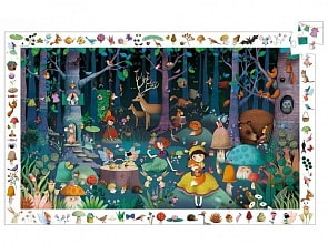 Пазл и игра на наблюдательность - Таинственный лес (Djeco, 07504k)