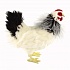 Мягкая игрушка Курица черно-белая, 27 см  - миниатюра №3