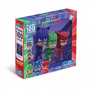 Пазл с наклейками Герои в масках - Ловкие герои, 100 деталей (Origami, 04049)