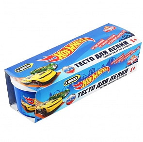 Тесто для лепки - Hot Wheels, 3 цвета по 60 г (MultiArt, 100PD3-HW)