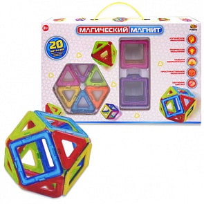 Конструктор - Магический магнит, 20 деталей (ABtoys, PT-00733)