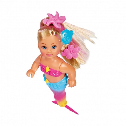 Кукла Еви - Русалочка с крутящимся хвостом, 12 см 