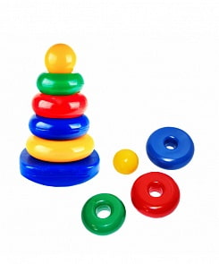 Пирамида-качалка - Квадрат, шар маленький (Строим вместе счастливое детство, 5088)