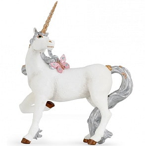 Серебряный единорог (Papo, 39038)