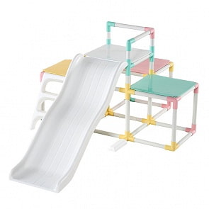 Детский игровой комплекс для дома и улицы: детская горка с лазом (Haenim Toy, HN-771)