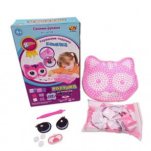 Набор для украшения и декорирования подушки - Я дизайнер - Кошечка, 320 деталей (Abtoys, PT-00804)
