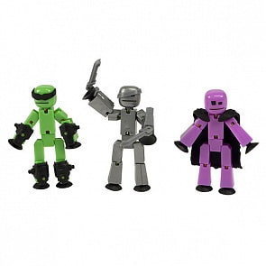 3 фигурки - Stikbot Off the Grid, Raptus (Zing, TST614R)