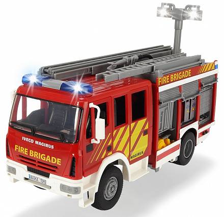 Пожарная машина с водой, 30 см, свет и звук, свободный ход 