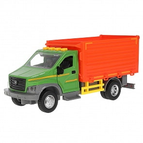 Машина Самосвал Газон Next 22 см свет-звук двери и кузов подвижные зеленая пластиковая (Технопарк, GAZONDUMP-22PL-GNOG)