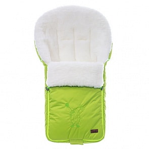 Конверт зимний меховой Nuovita Islanda Bianco Verde chiaro/Салатовый (Nuovita, NUO-ISLB_2438)