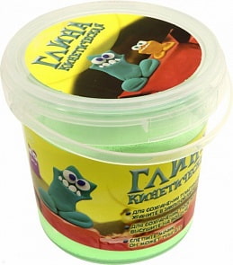 Кинетическая глина салатовая, банка 200 гр. (1Toy, Т11345а)