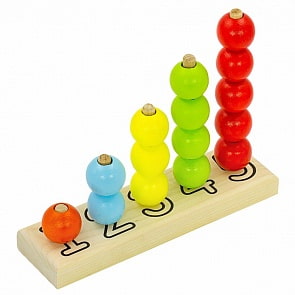 Пирамидка-счеты, 16 деталей (Alatoys, ПСЧ3002)