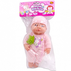 Пупс Мой малыш, 40 см, в наборе с животным, 6 видов (Abtoys, PT-00633(WJ-A9076)