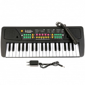 Электроорган 220v с микрофоном, 37 клавиш (1711M249)