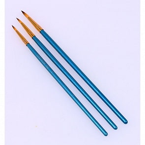 Кисти набор 3 штуки №2 ,4 ,6, высококачественный нейлон, конус (Centrum, 82374)