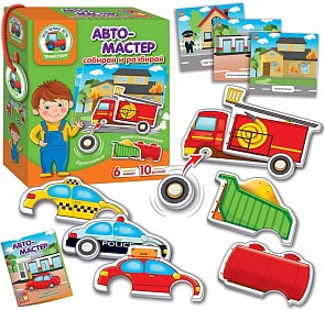 Игра с подвижными деталями - Автомастер (Vladi Toys, VT2109-08)