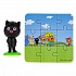 Игрушка-сюрприз в непрозрачном пакетике - Три кота - Фигурка на подставке с пазлом на 9 деталей  - миниатюра №9