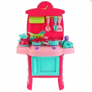 Игровой набор – Кухня с продуктами 3830-20, 43 детали, свет и звук (1801U840sim)