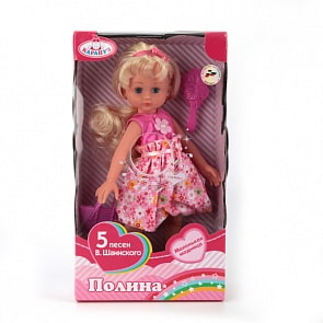 Интерактивная кукла Карапуз 33 см, озвученная (Карапуз, POLI-01-B-RUsim)
