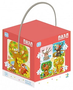 Пазл 4-в-1 - Времена года (Dodo, R300125)