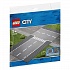 Конструктор Lego City - Прямой и Т-образный перекресток  - миниатюра №1