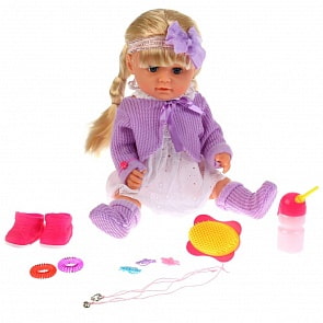 Интерактивная кукла с аксессуарами, сгибаются руки и ноги, несколько видов, 43 см (BLS003L) (ассортимент)