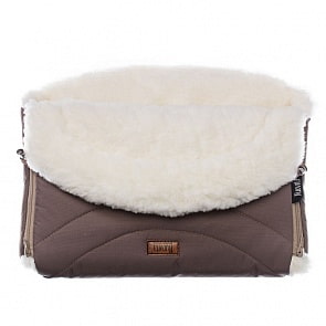 Муфта меховая для коляски Nuovita Tundra Bianco Cioccolata/Шоколад (Nuovita, NUO-mTUNB_2083)