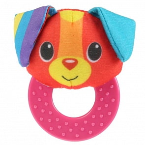Текстильная игрушка-погремушка на прорезывателе - Щенок (Умка, RPT-D4)