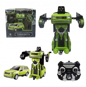 Робот на р/у 2,4GHz, трансформирующийся в джип, зеленый (Solmar, Т10866)