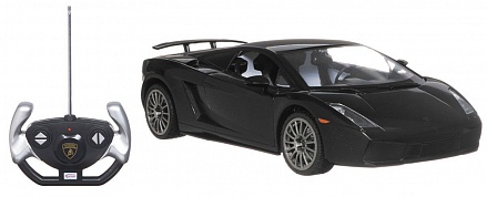 Машина на р/у - Lamborghini, черный, 1:14, свет 