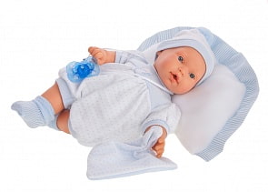 Кукла Химено в голубом, озвученная, 27 см (Antonio Juans Munecas, 1113B)