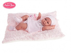 Кукла-младенец Ника в розовом, 42 см. (Antonio Juan Munecas, 5054P)