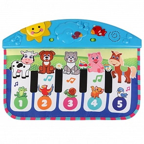 Музыкальный коврик на кроватку с завязками, Дружинина (Умка, B1332241-R)