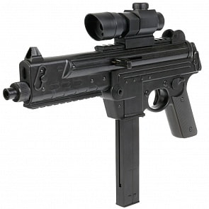 Автомат с лазерным прицелом, съемный магазин, с пульками (1B01540)