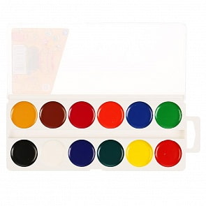 Акварель - Оранжевая корова, 12 цветов (Умка, A12-52033-ORCOW)