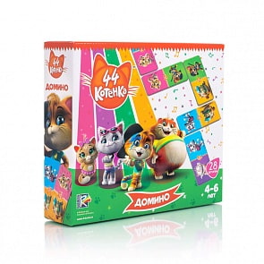 Игра настольная 44 Котенка - Домино (Vladi Toys, VT8055-06)