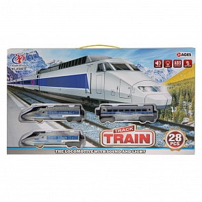 Железная дорога свет + звук, длина полотна 111 см (B1819890)