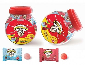 Карамель - Взрыв мозга, микс вкусов, ледяная вишня, клубника, в банке 166 штук (Конфитой, КТ93627)
