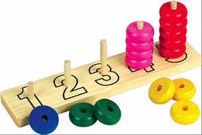 Пирамидка счёт. Круги (Мир Деревянных Игрушек, Д083)