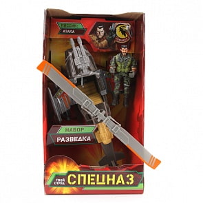 Набор военный «Спецназ» с самолетом или вертолетом, фигуркой (Играем вместе, L33122-Rsim)