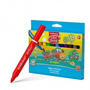 Фломастеры Artberry, толстые джамбо, 12 штук (Erich Krause, 33042EK)