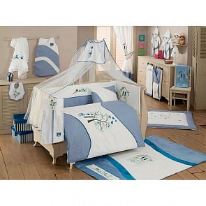 КПБ 3 предмета серии Kidboo Sweet Home, голубой (Kidboo, 00-0012159 Blue)