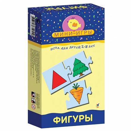 Игра настольная-мини "Фигуры" 