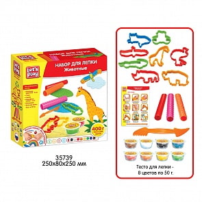 Набор для лепки - Животные (Let`s play, 35739)