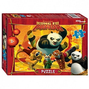Пазлы Кунг-Фу Панда, 35 деталей (Step Puzzle, 91184)
