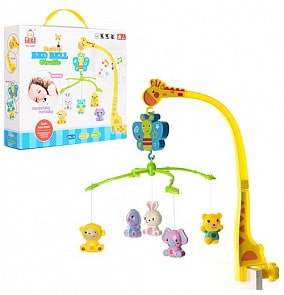 Музыкальный мобиль для детской кроватки - Жираф (Junfa Toys, A821)